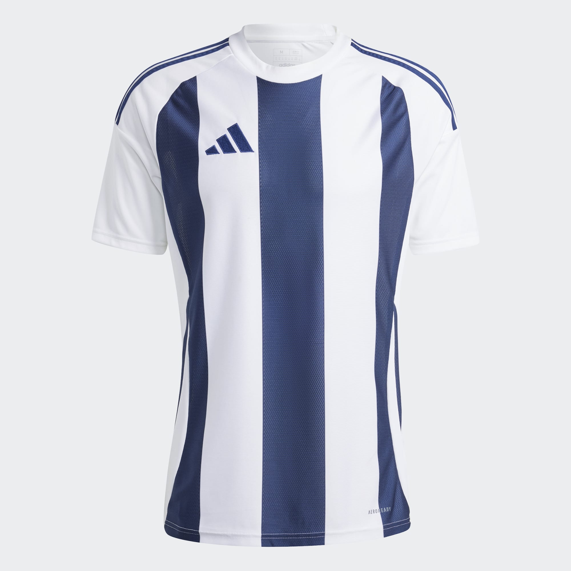 Футболка Adidas Striped 24 Білий/темно-синій