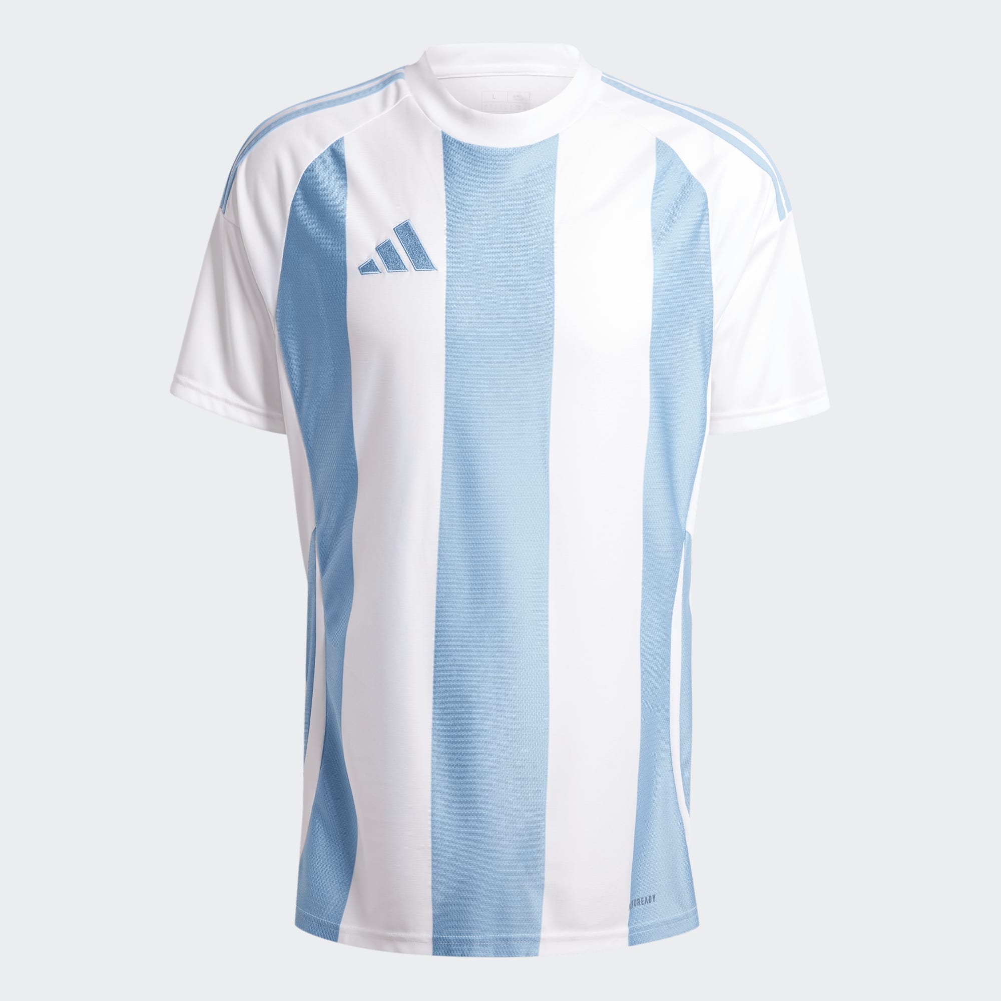 Футболка Adidas Striped 24 Білий/голубий