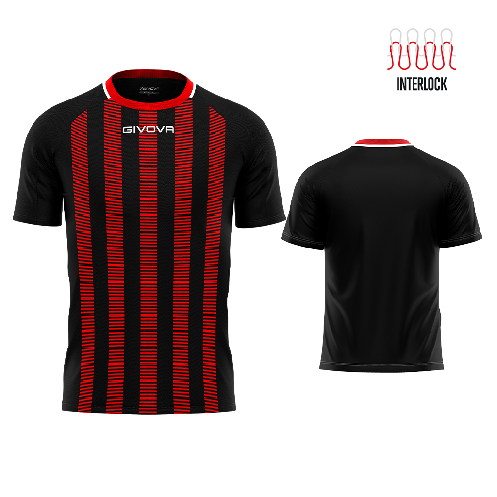 Футболка GIVOVA SHIRT TRATTO INTERLOCK MA031 Чорний