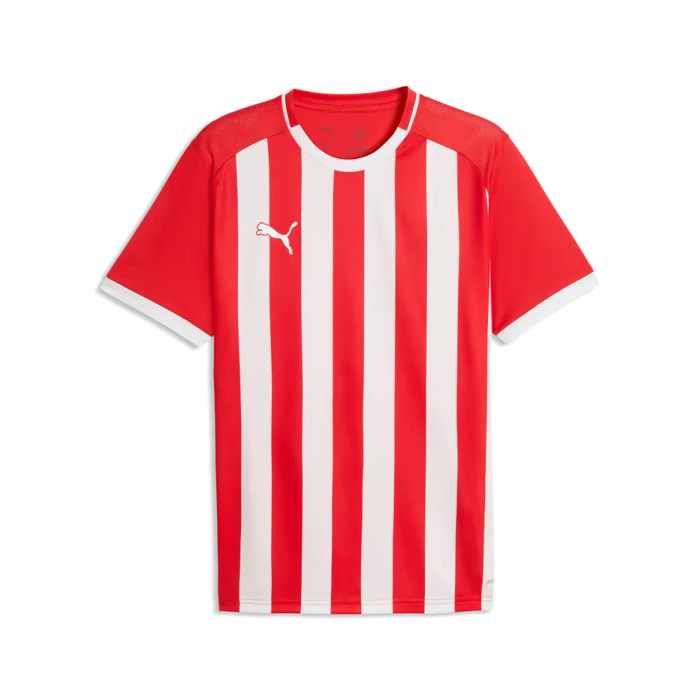 Футболка PUMA teamLIGA26 Striped Jersey 706550 Червоний/білий