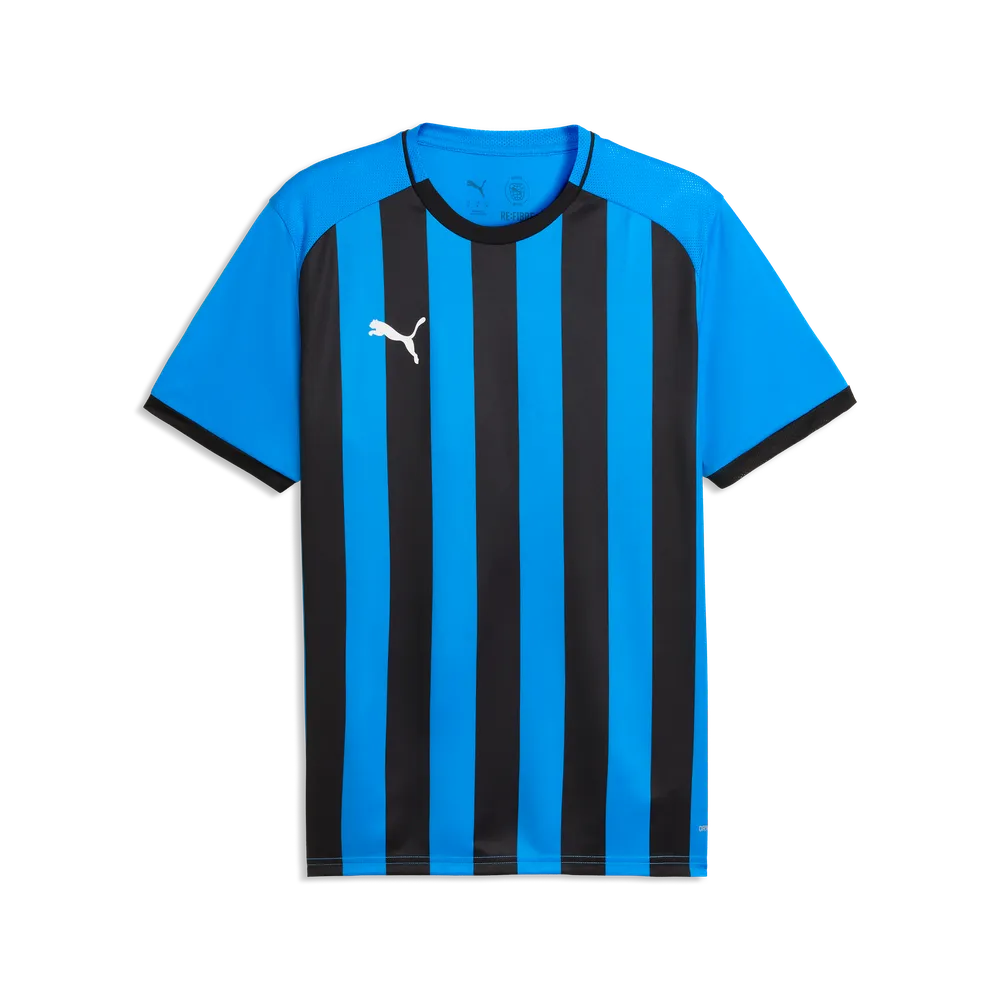Футболка PUMA teamLIGA26 Striped Jersey 706550 Синій/чорний