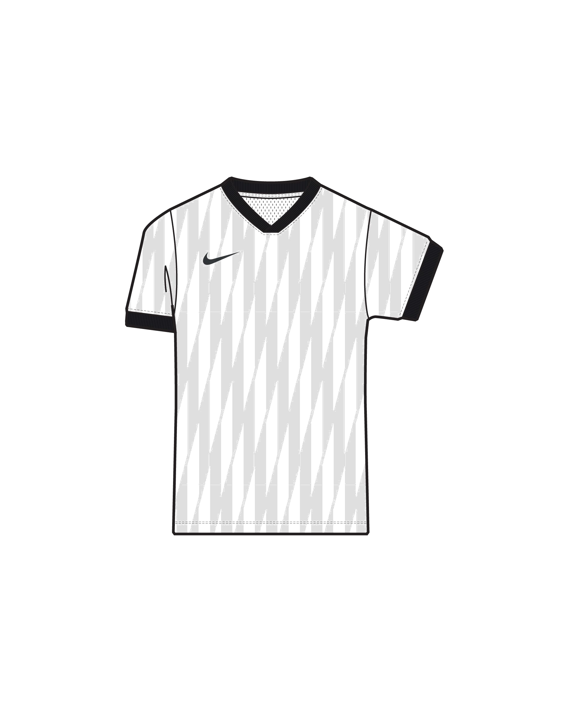 Футболка Nike  Challenge VI HV8141 Білий/чорний