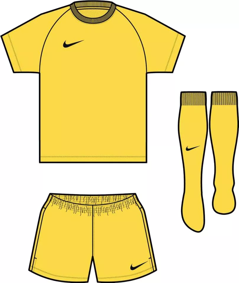 Футбольна форма комплект для дітей Nike Park VIII Little Kids  Жовтий
