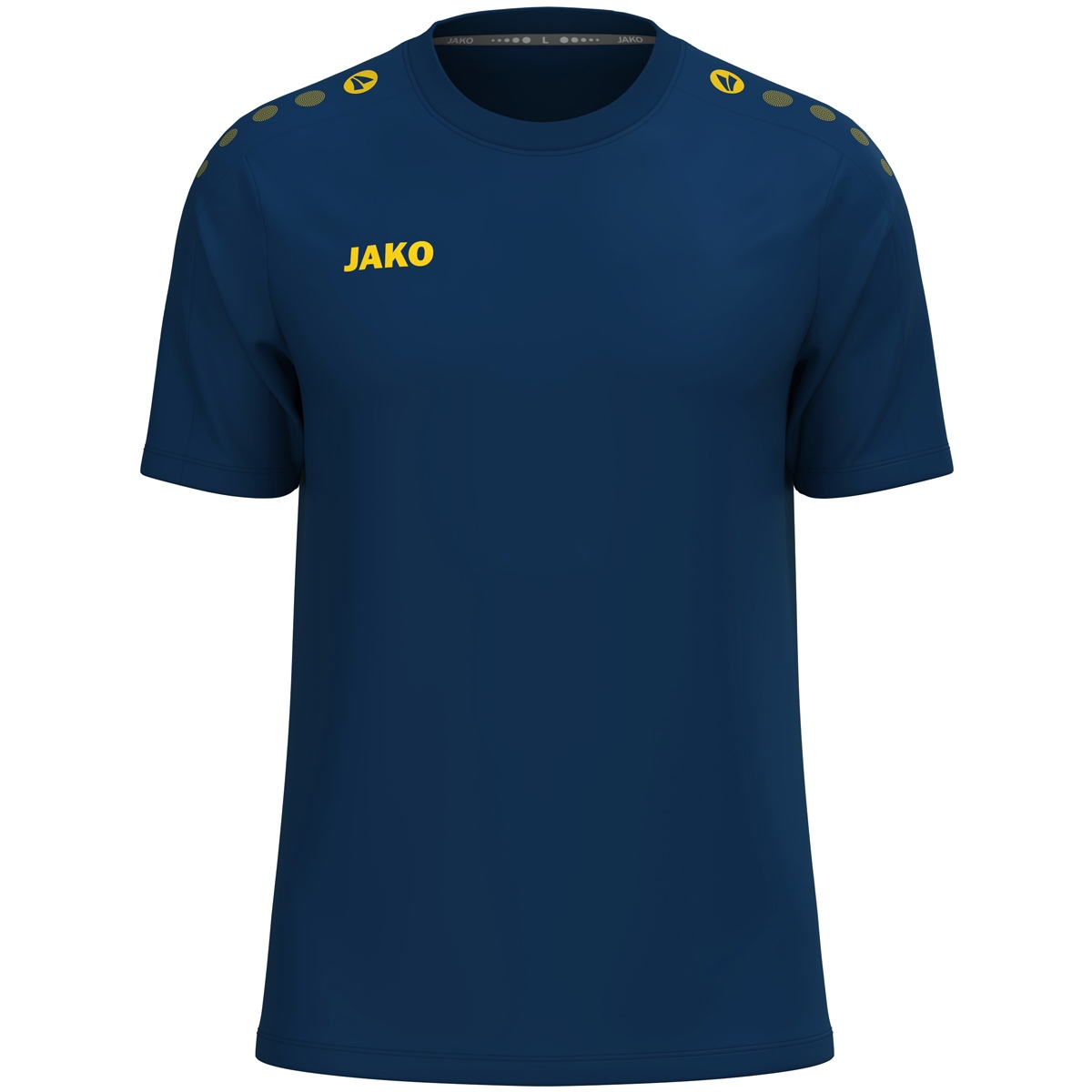 Фуболка JAKO T-SHIRT ONE COTTON 6101 темно-синий/желтый