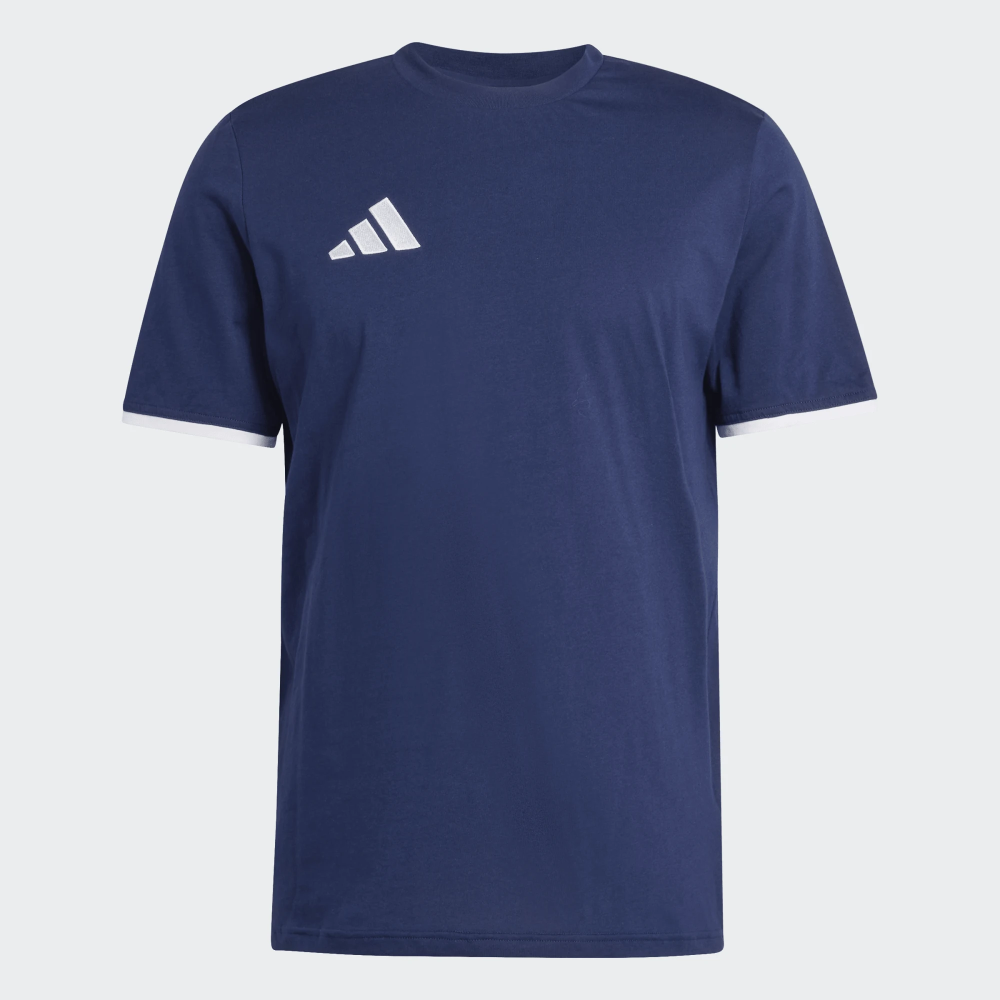 Футболка Adidas Entrada 26 Cotton Tee темно-синий/белый