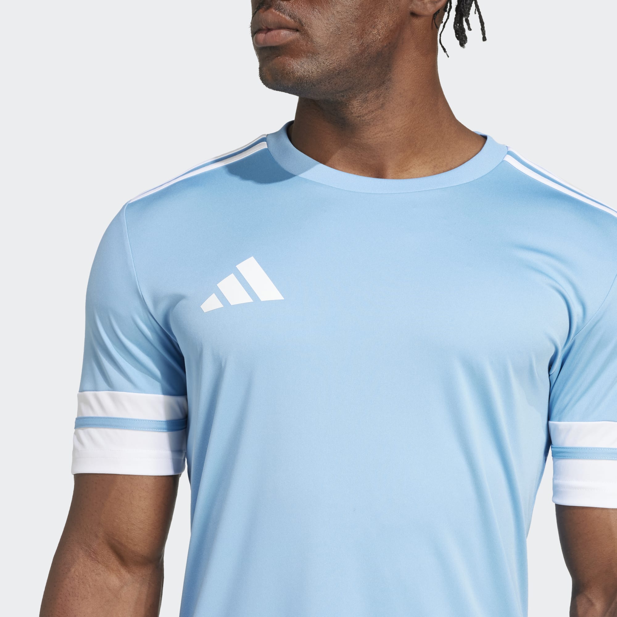 Футболка Adidas Squadra 25 голубий/білий