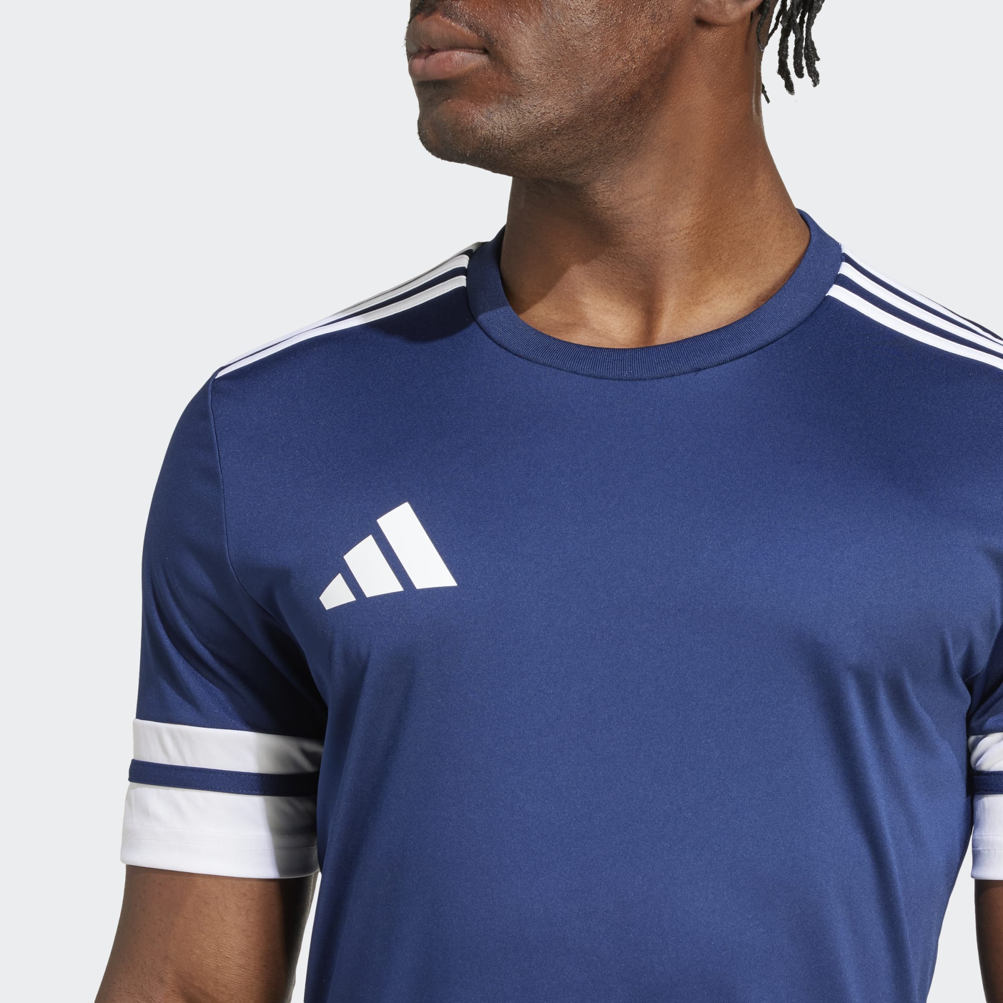 Футболка Adidas Squadra 25 темно-синій/білий