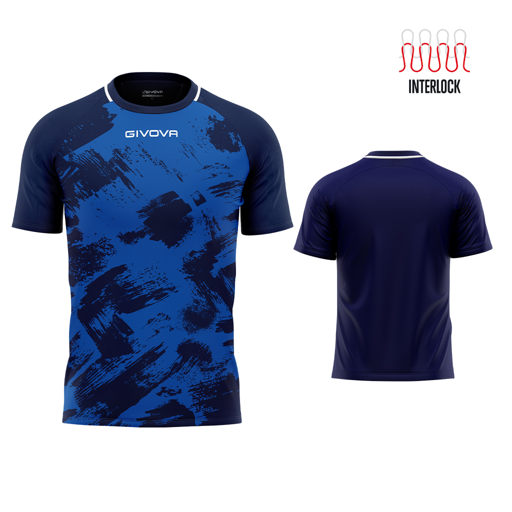 Футболка GIVOVA SHIRT ART INTERLOCK M/C MAC05 темно-синій/синій