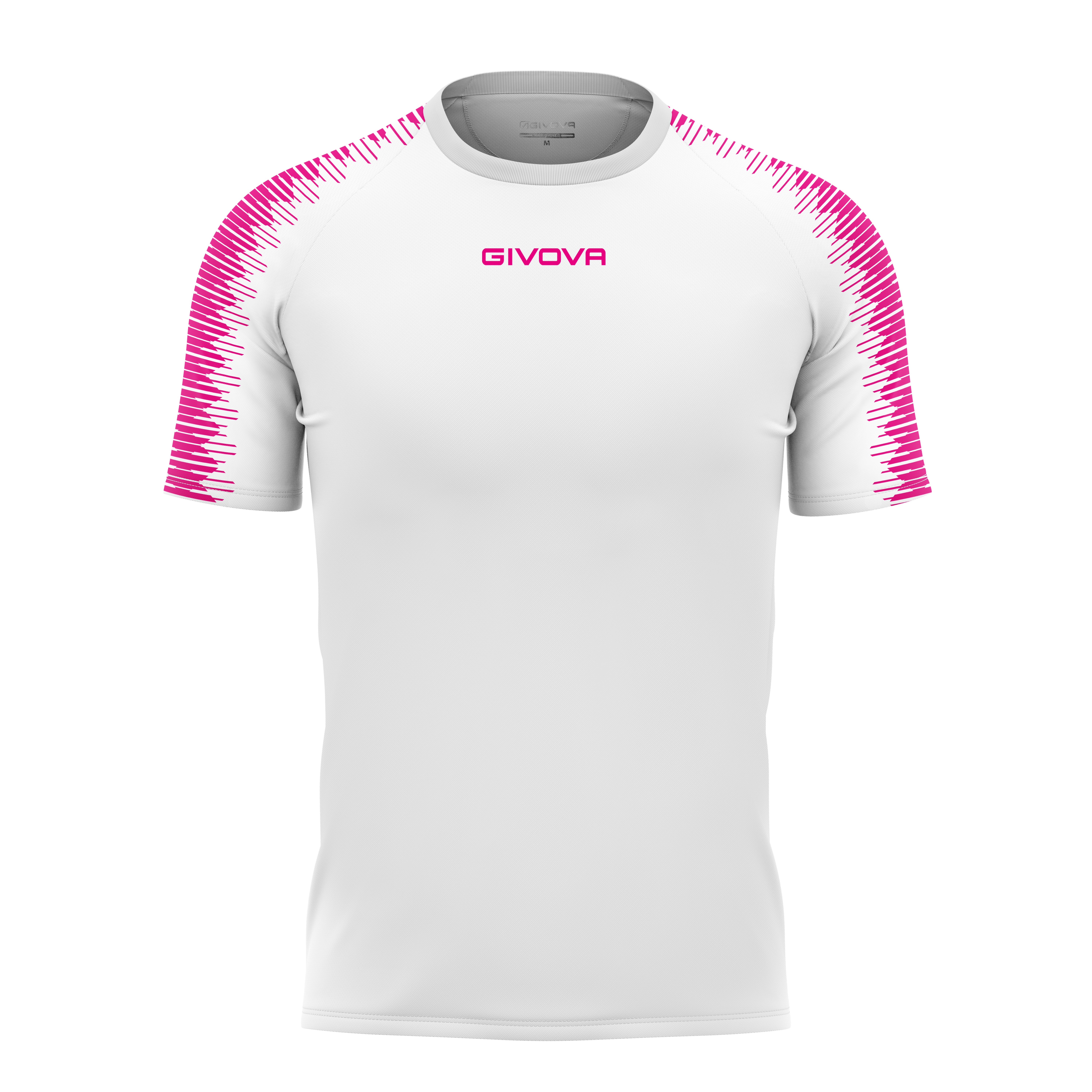 Футболка GIVOVA SHIRT CLUB IN MESH MAC10 белый/розовый