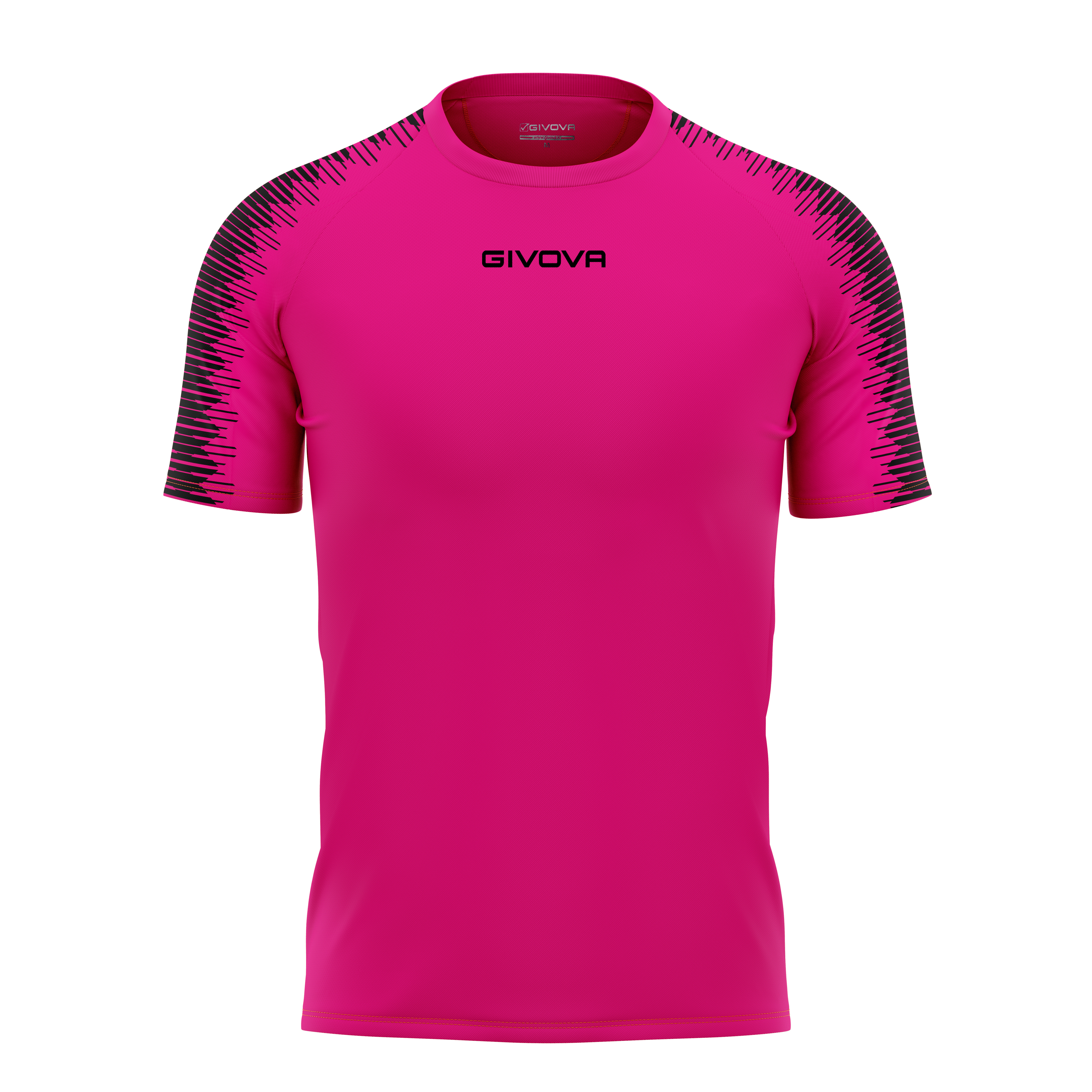 Футболка GIVOVA SHIRT CLUB IN MESH MAC10 розовый/черный