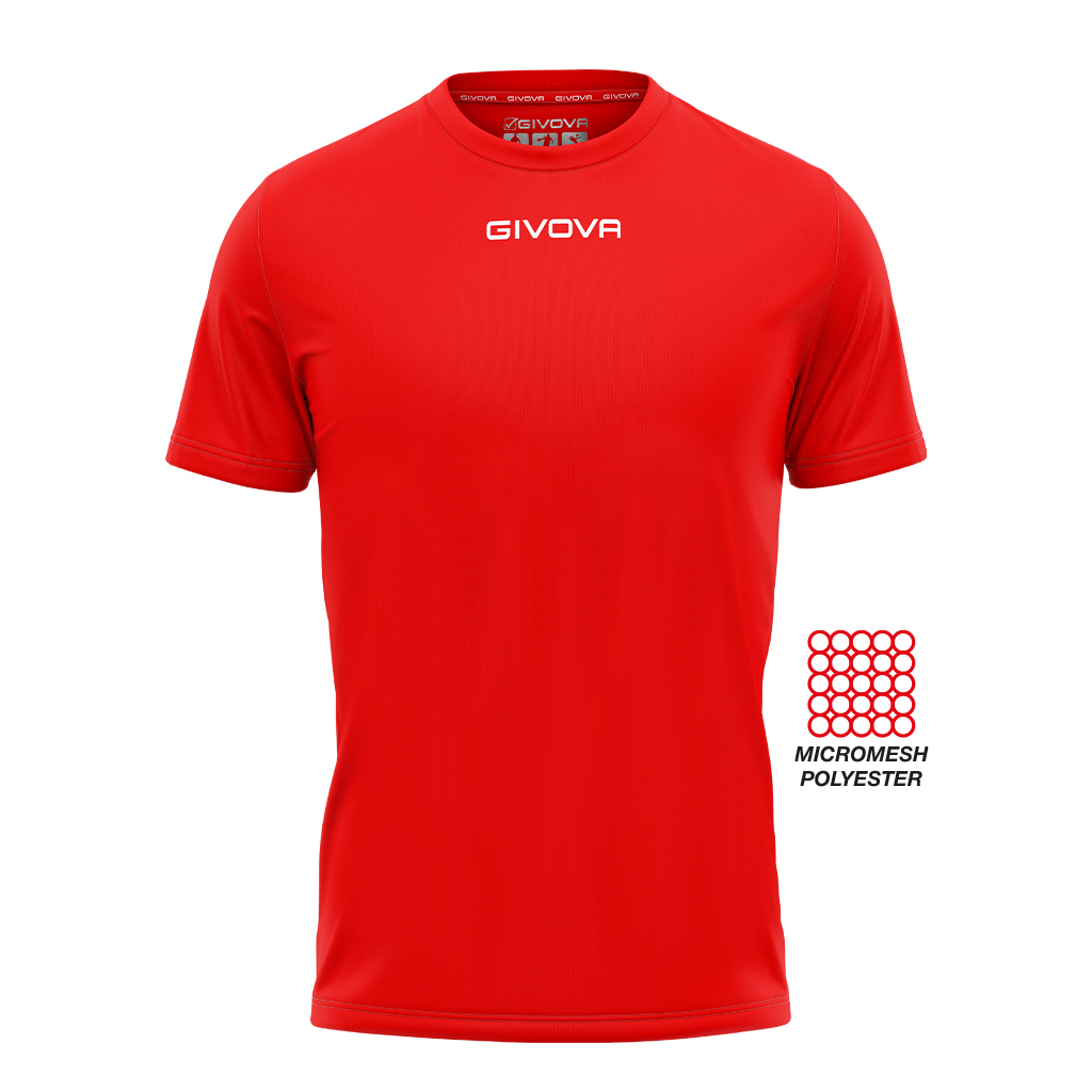 Футболка GIVOVA SHIRT GIVOVA ONE MICROFORATA MAC01 червоний