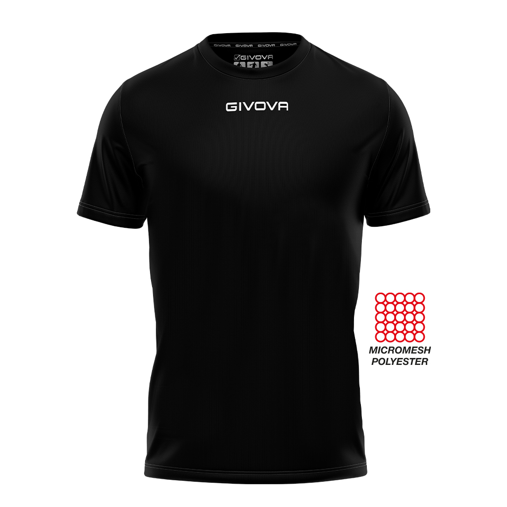 Футболка GIVOVA SHIRT GIVOVA ONE MICROFORATA MAC01 чорний