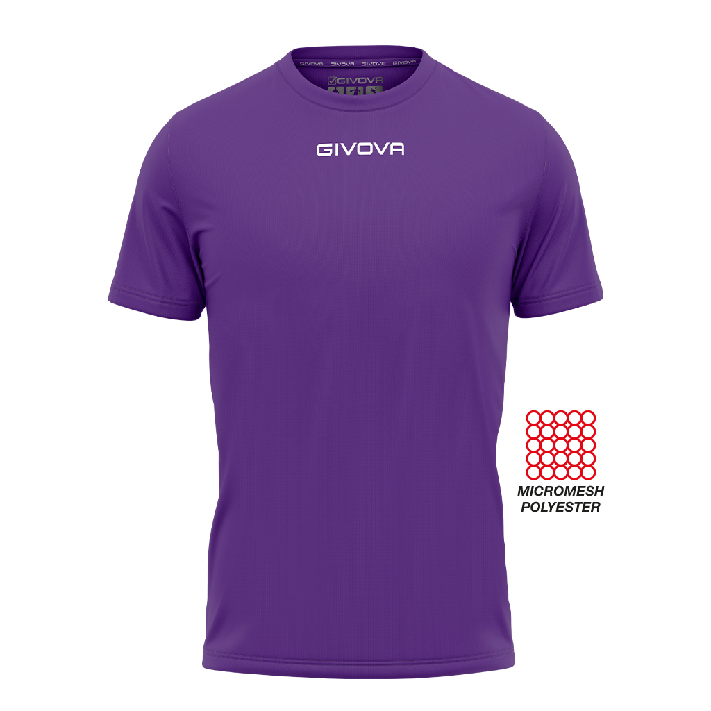 Футболка GIVOVA SHIRT GIVOVA ONE MICROFORATA MAC01 фіолетовий