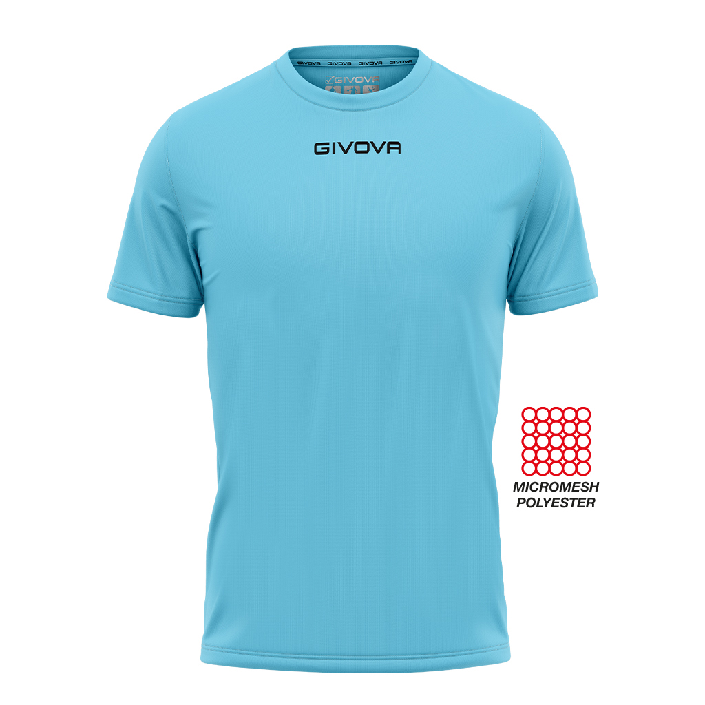 Футболка GIVOVA SHIRT GIVOVA ONE MICROFORATA MAC01 голубий