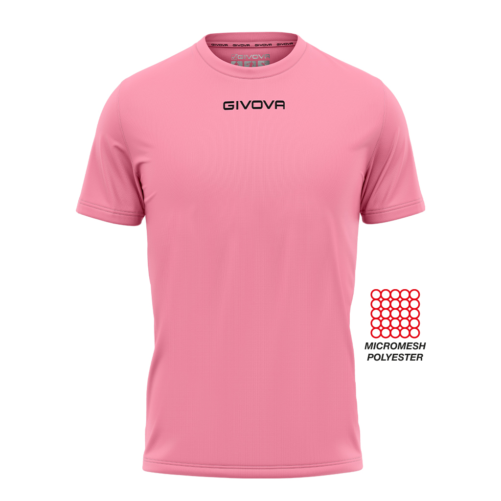 Футболка GIVOVA SHIRT GIVOVA ONE MICROFORATA MAC01 рожевий