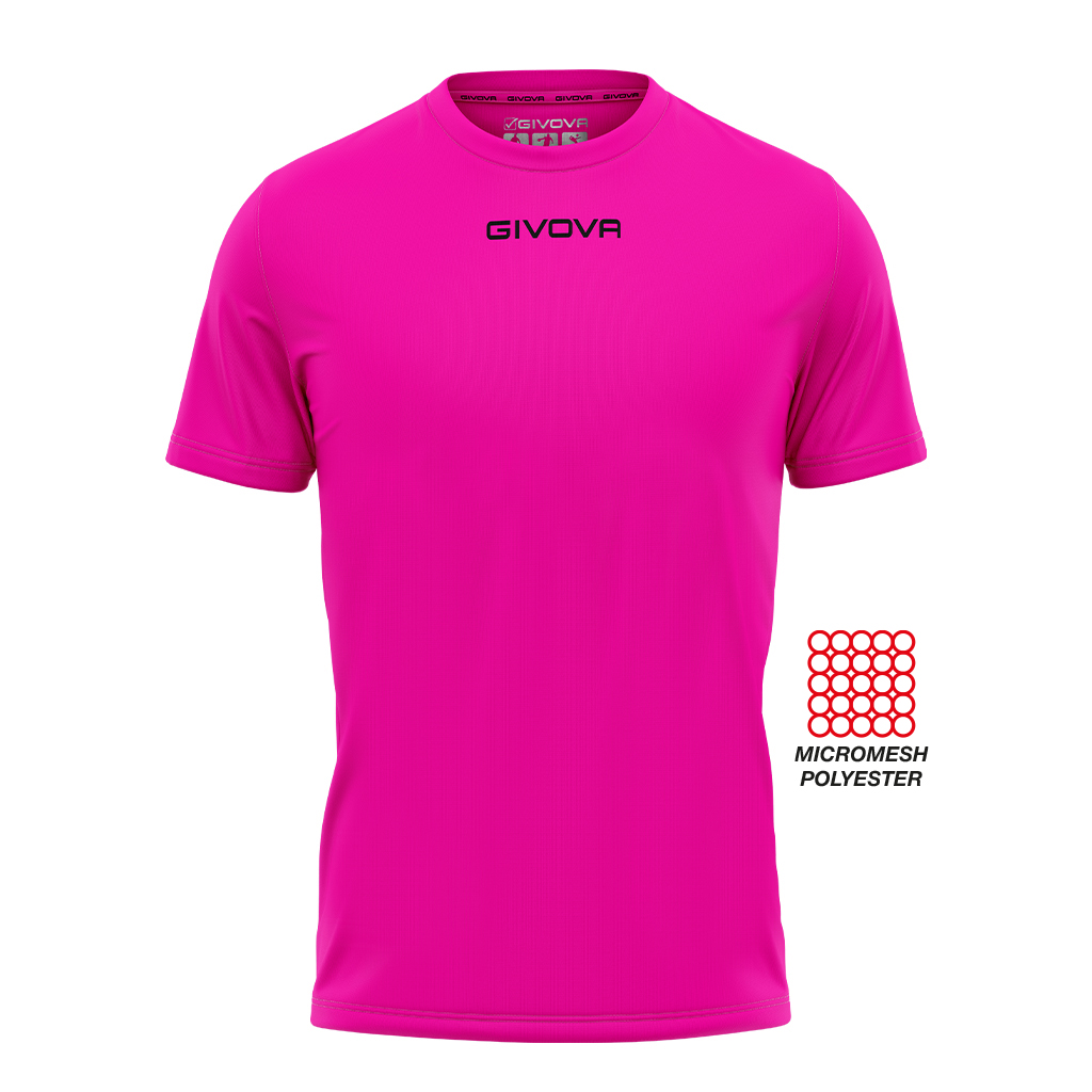 Футболка GIVOVA SHIRT GIVOVA ONE MICROFORATA MAC01 рожевий