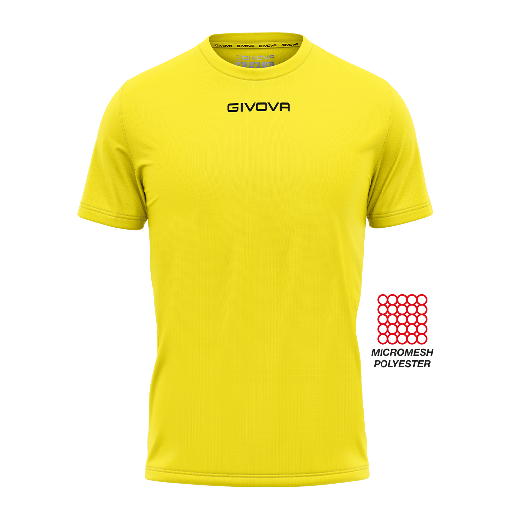 Футболка GIVOVA SHIRT GIVOVA ONE MICROFORATA MAC01 жовтий
