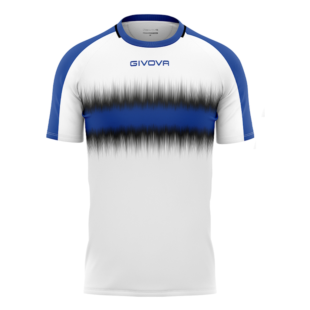 Футболка GIVOVA SHIRT RADIO INTERLOCK MA032 синій/чорний