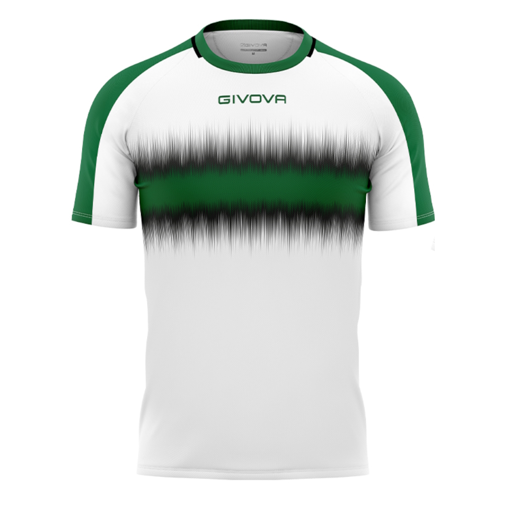 Футболка GIVOVA SHIRT RADIO INTERLOCK MA032 зелений/чорний