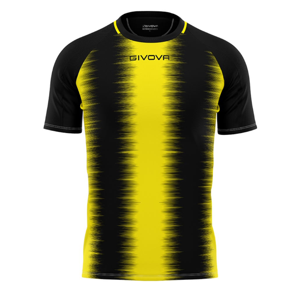 Футболка GIVOVA SHIRT STRIPE M/C INTERLOCK MAC06 жовтий/чорний