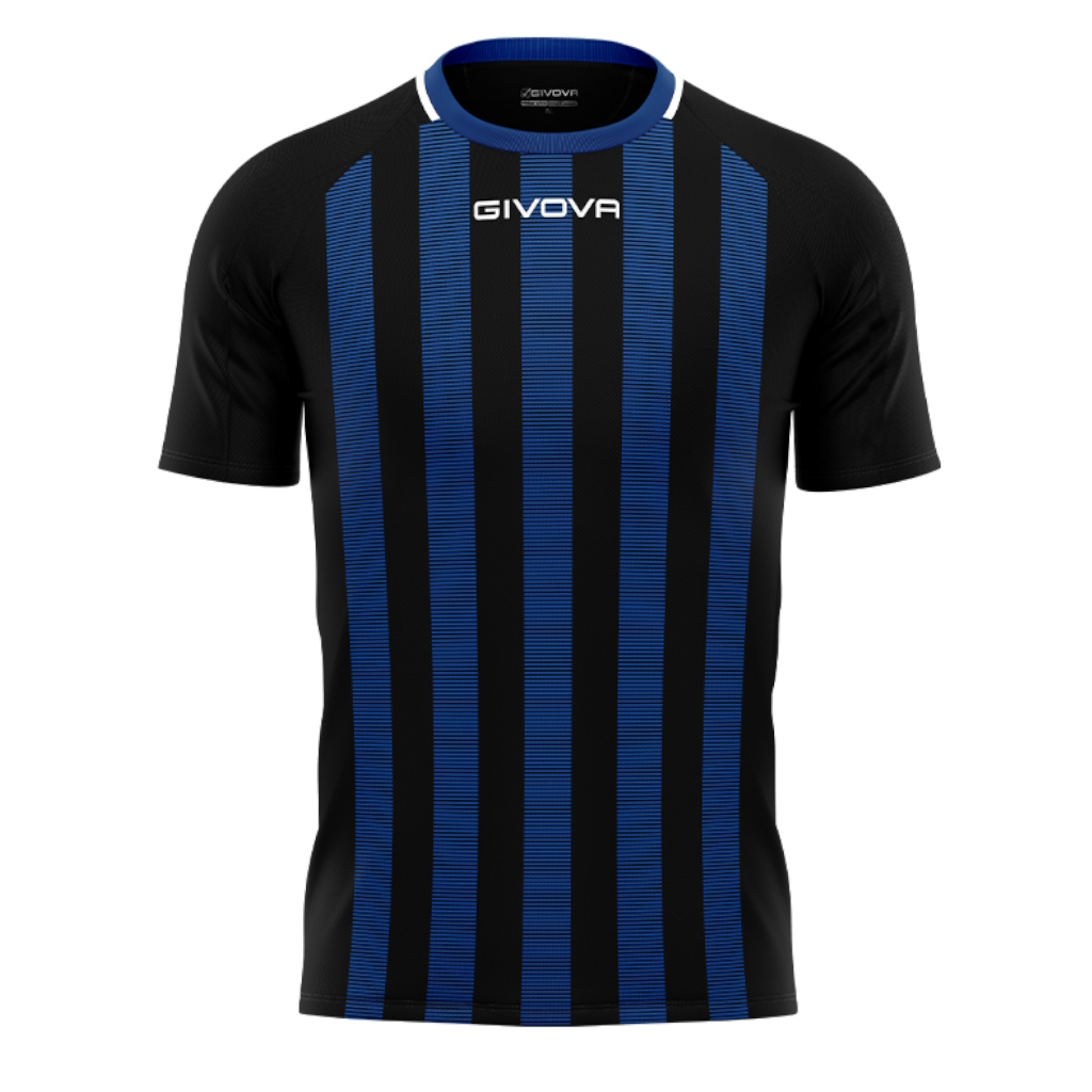 Футболка GIVOVA SHIRT TRATTO INTERLOCK MA031 чорний/темно-синій