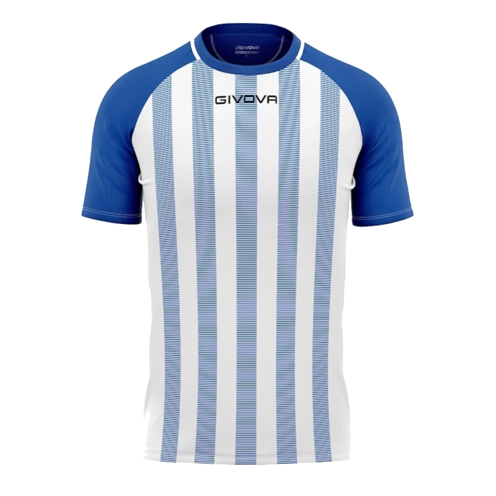 Футболка GIVOVA SHIRT TRATTO INTERLOCK MA031 синій/білий