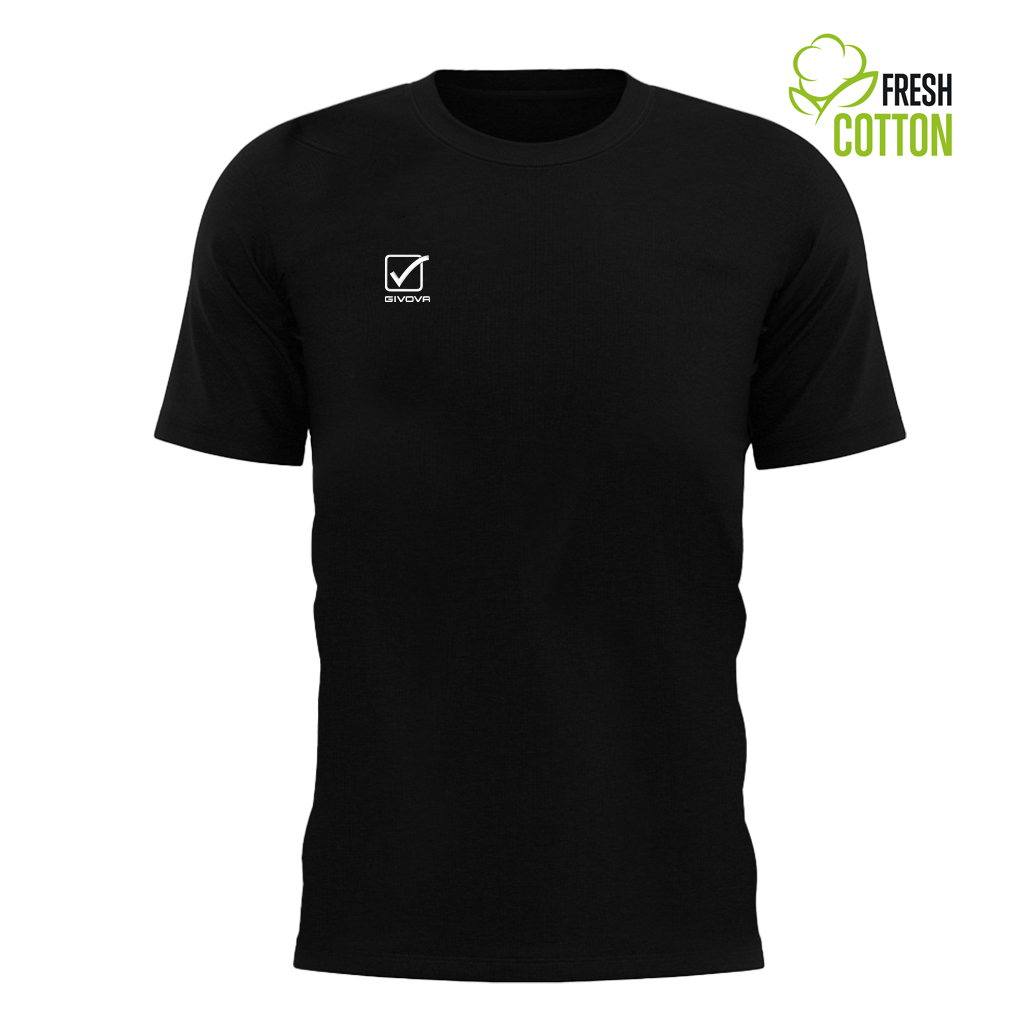 Футболка GIVOVA T-SHIRT COTONE ACTION MA027 чорний