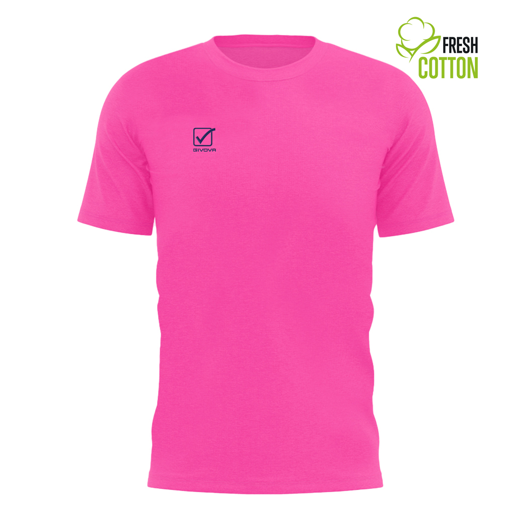 Футболка GIVOVA T-SHIRT COTONE ACTION MA027 фуксія