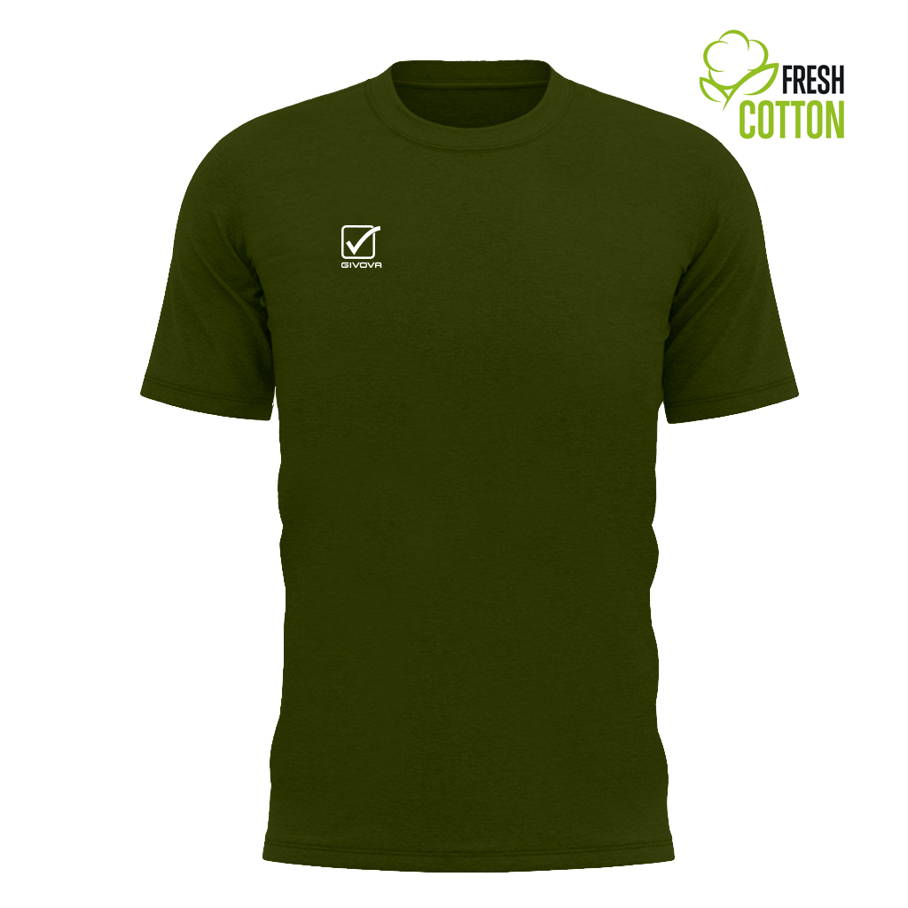 Футболка GIVOVA T-SHIRT COTONE ACTION MA027 темно-зелений