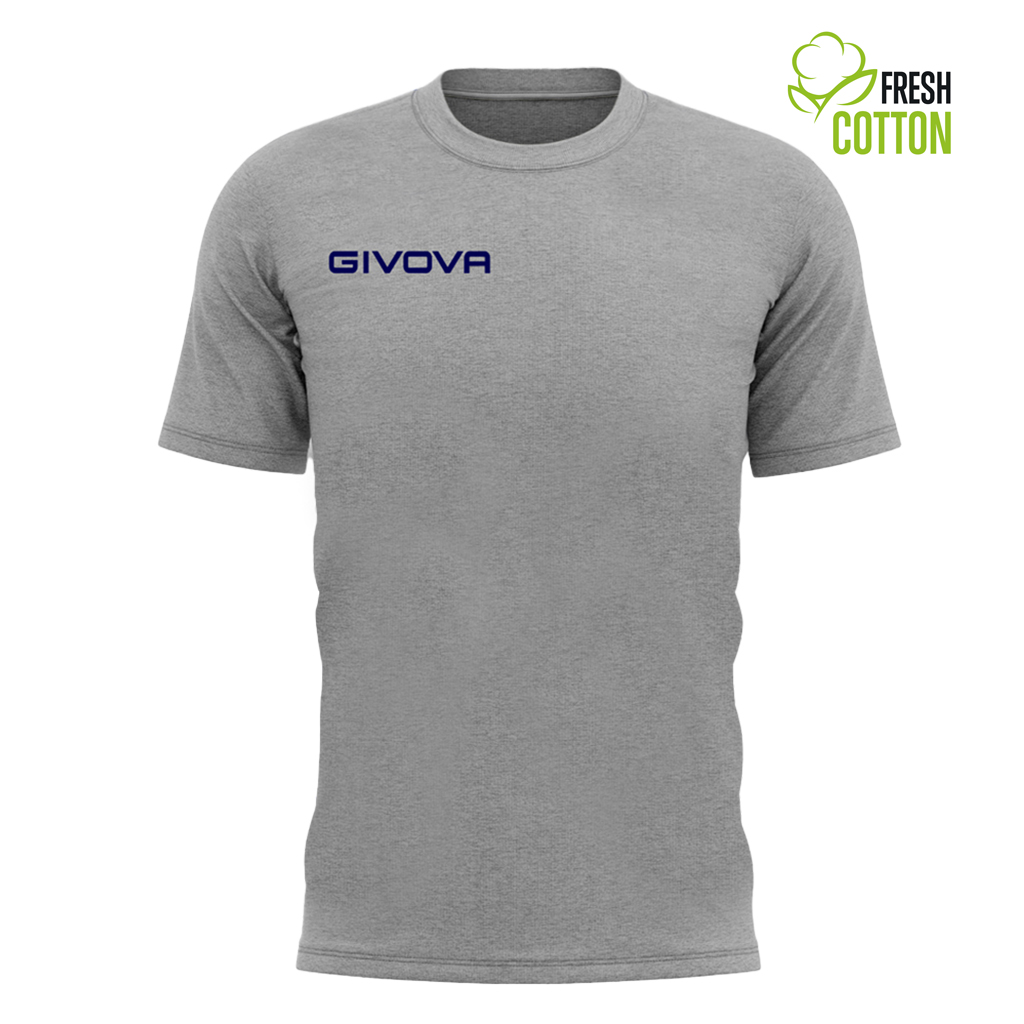 Футболка GIVOVA T-SHIRT COTONE FRESH MA007 серый