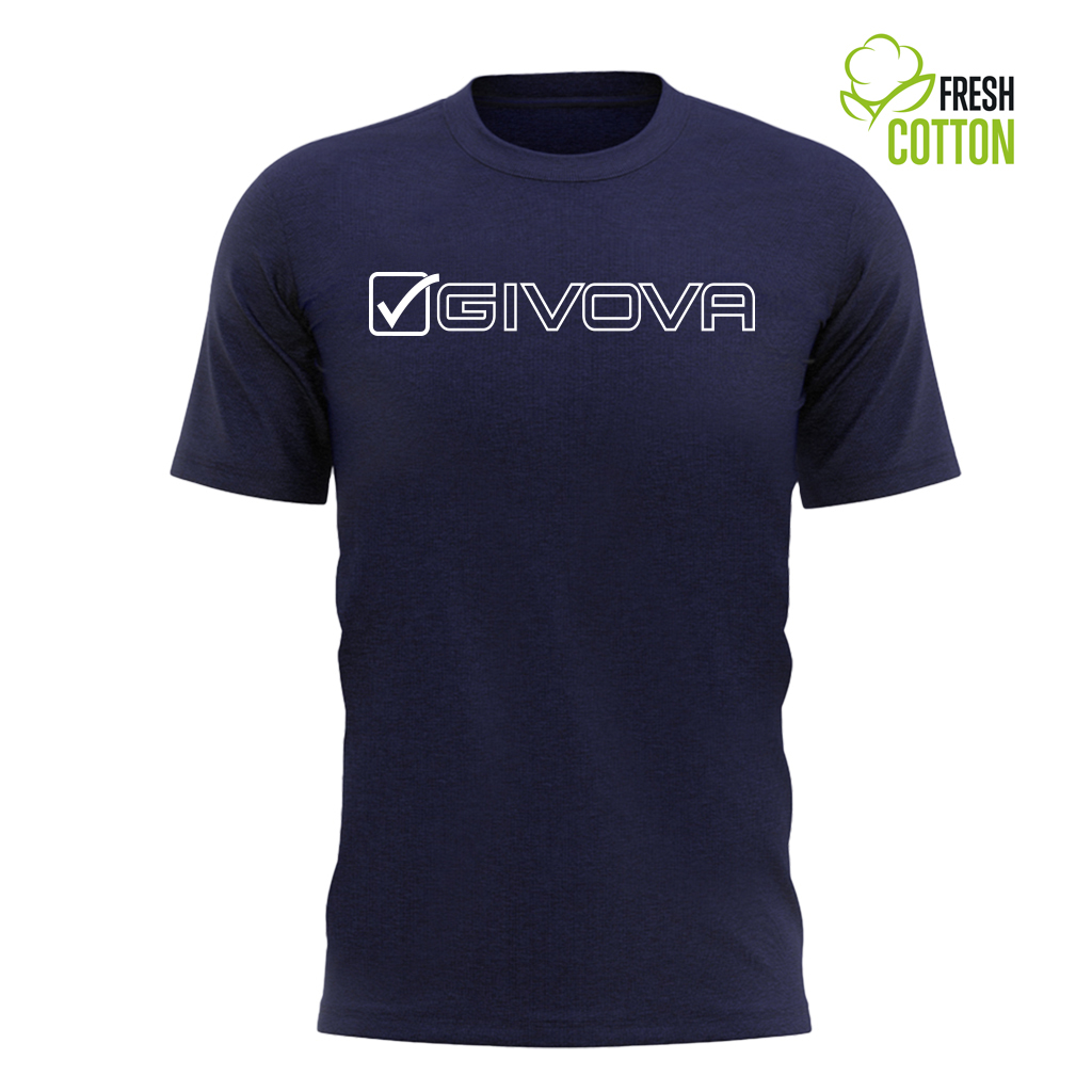 Футболка GIVOVA T-SHIRT COTONE MONDO MA033 темно-синий