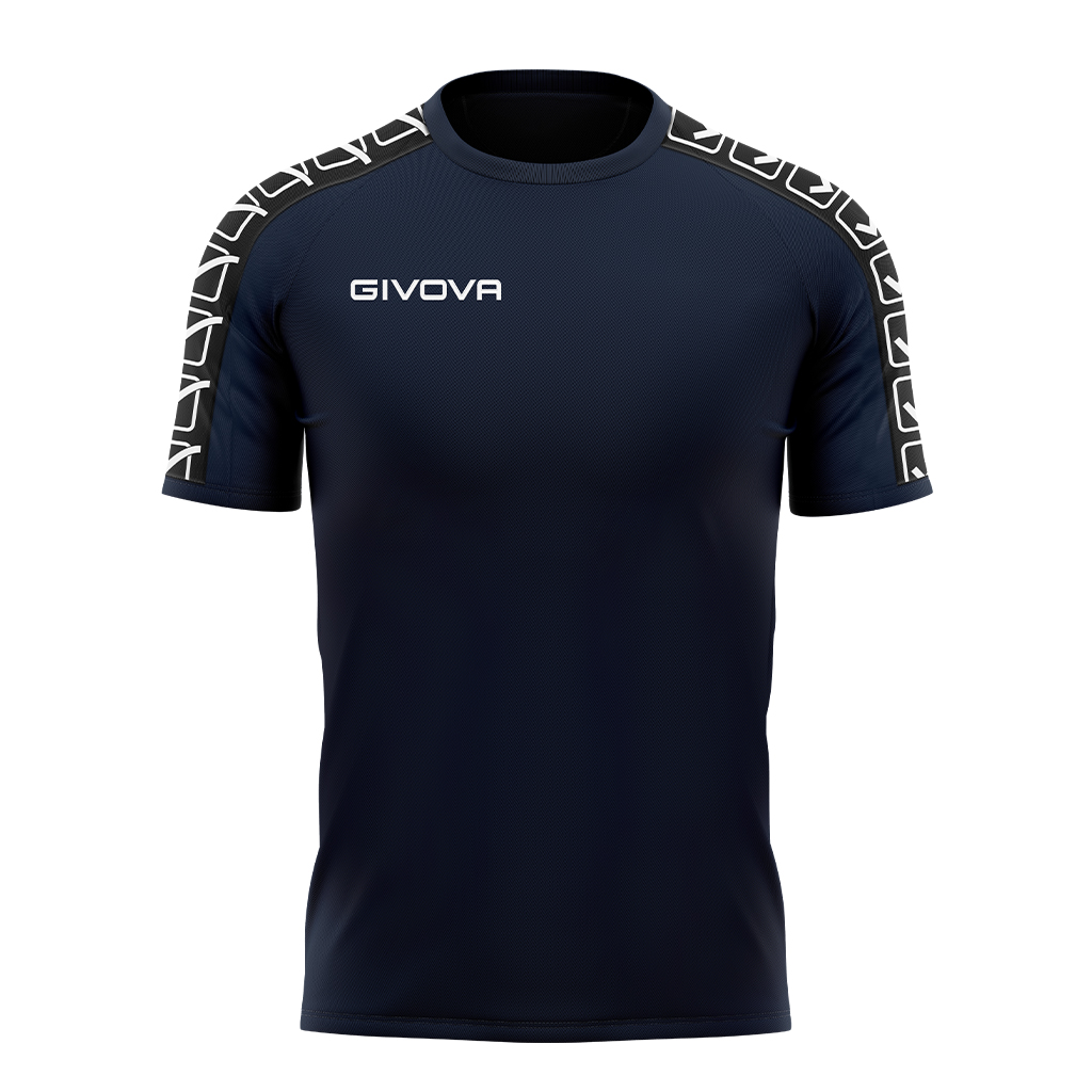 Футболка GIVOVA T-SHIRT COTTON BAND BA01 темно-синій