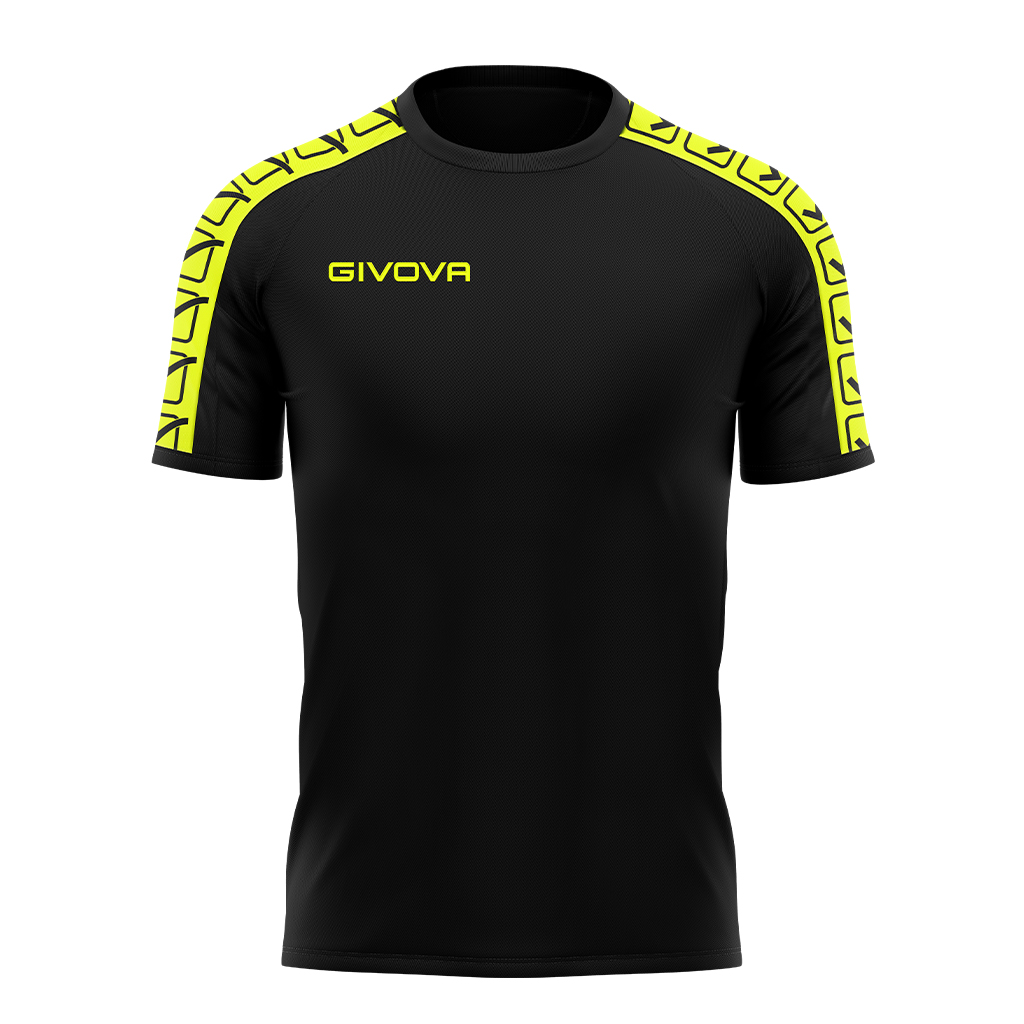 Футболка GIVOVA T-SHIRT POLY BAND BA02 неоновый желтый/черный