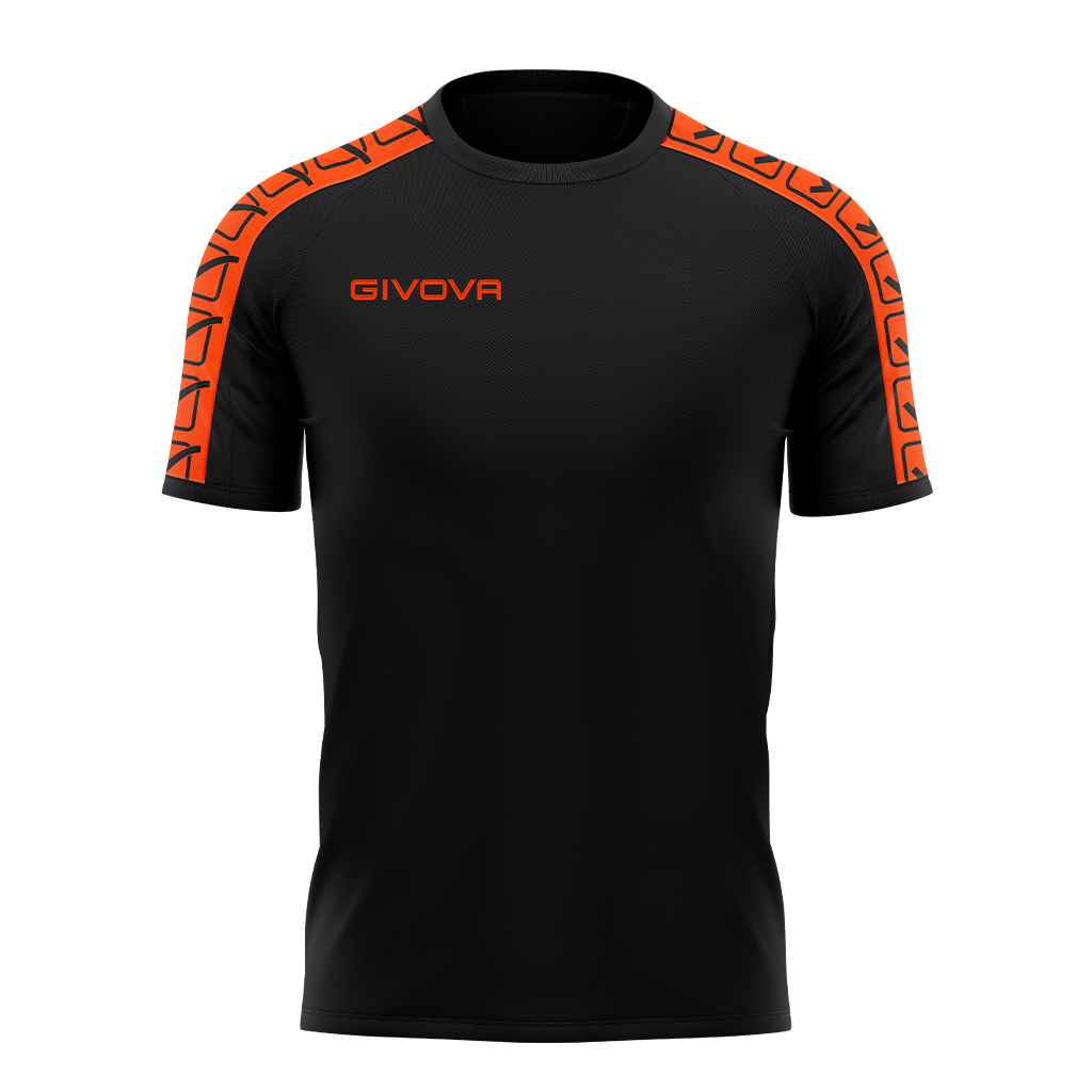 Футболка GIVOVA T-SHIRT POLY BAND BA02 оранжевый/черный