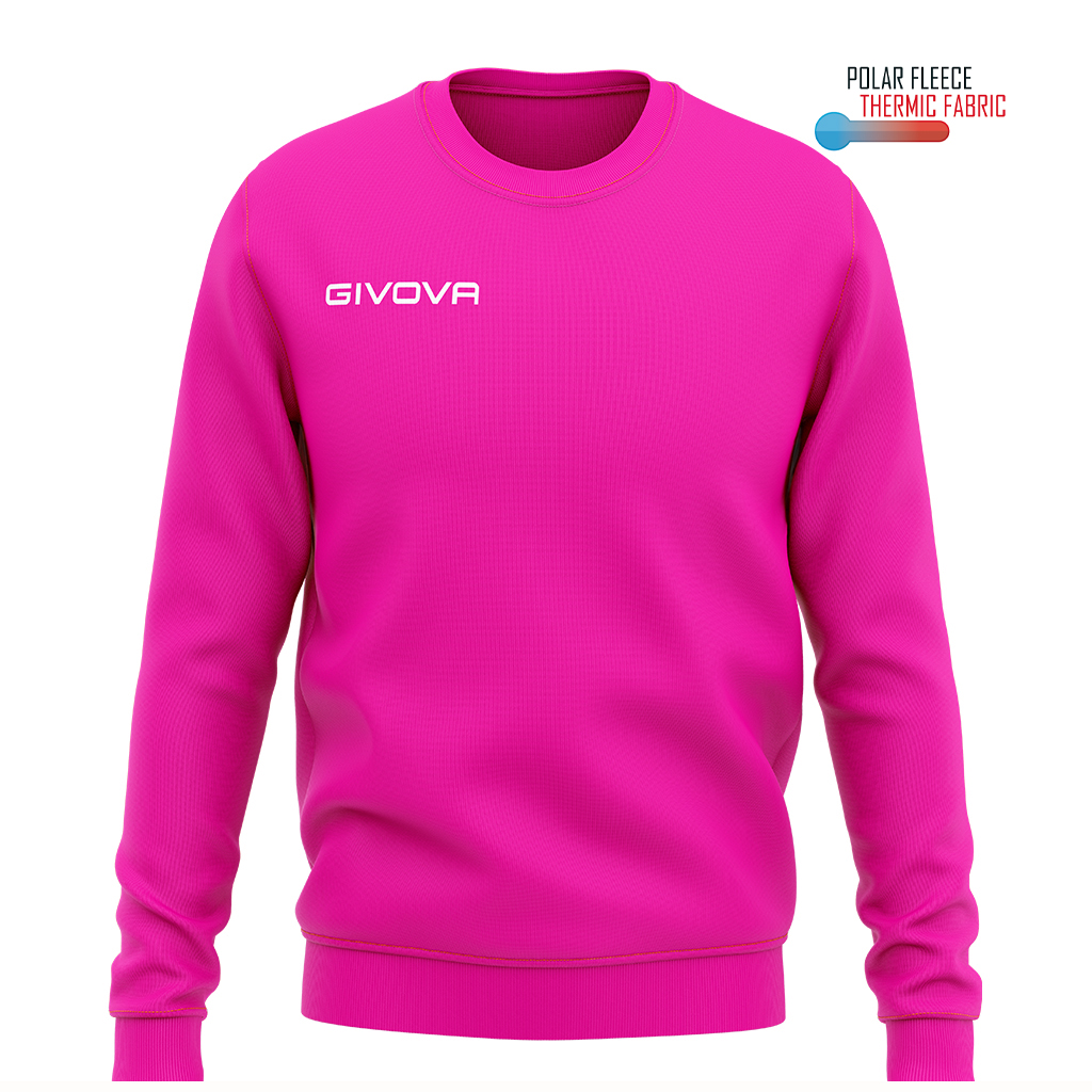 Кофта тренувальна Givova MAGLIA POLARFLEECE G/COLLO GIVOVA ONE MA019 фуксія