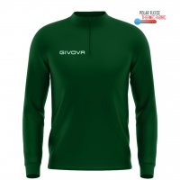 Кофта тренировочная GIVOVA MAGLIA POLARFLEECE TECNICA (HALF ZIP) 500 MA023 зеленый