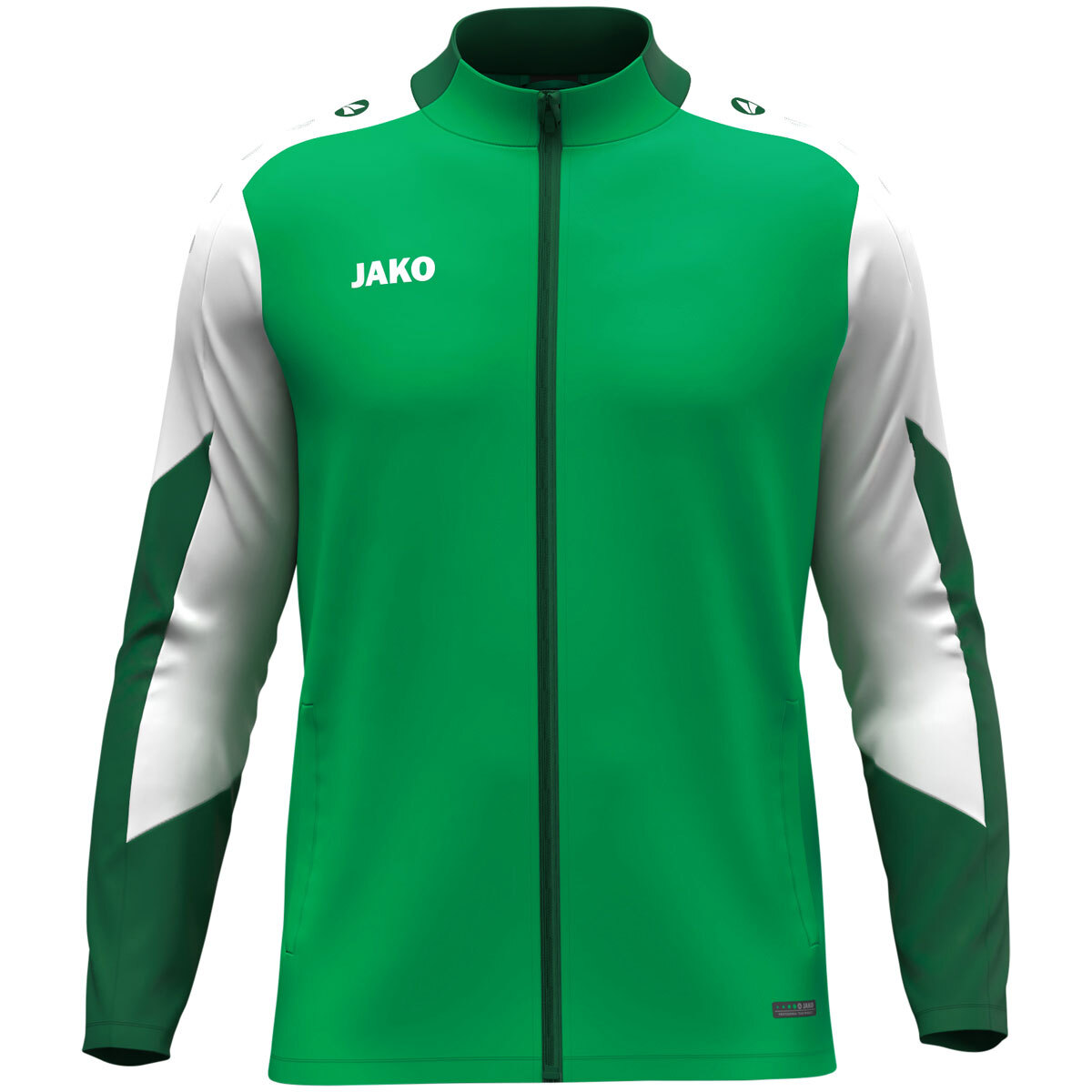 Олимпийка JAKO Polyesterjacke Dynamic 9370 зеленый/белый