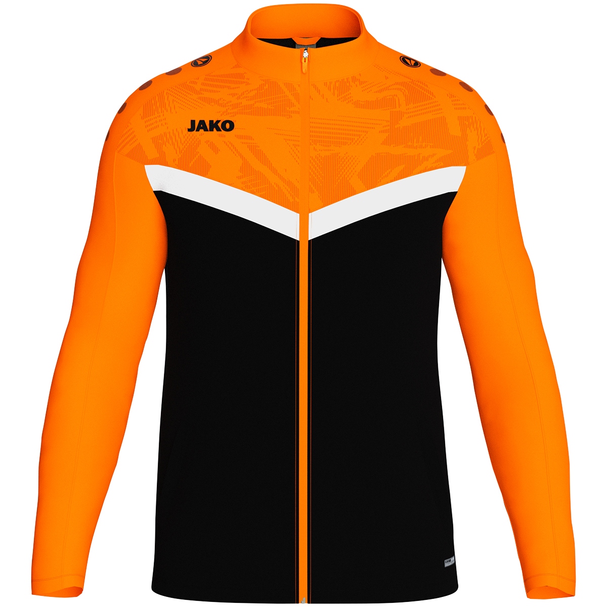 Олимпийка  JAKO Polyesterjacke Iconic 9324 черный/оранжевый