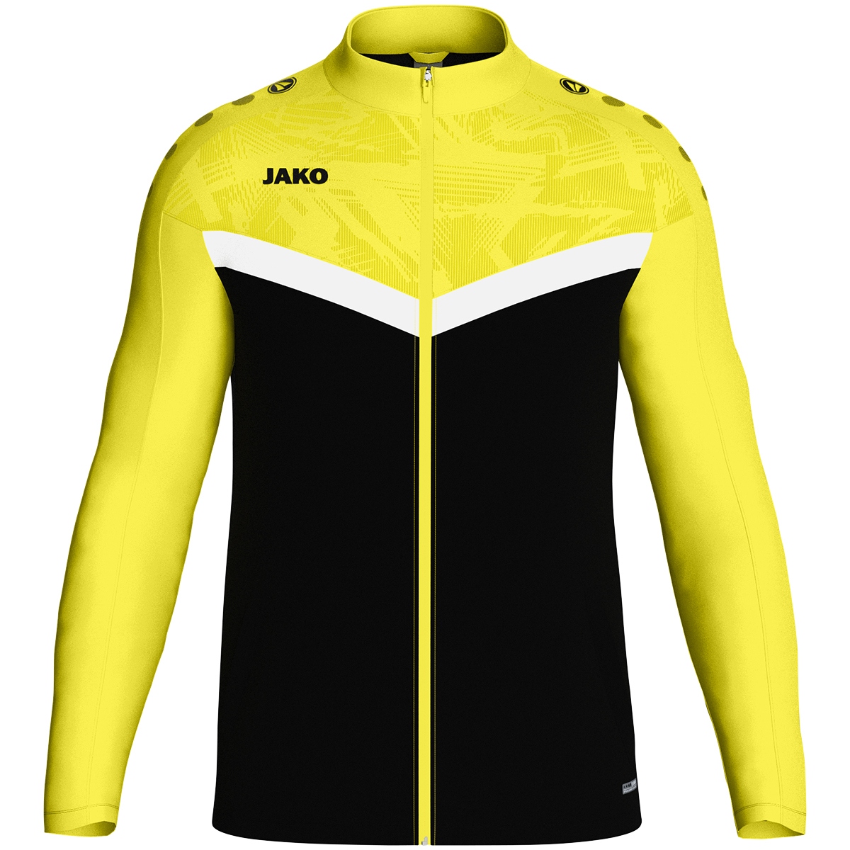 Олимпийка  JAKO Polyesterjacke Iconic 9324 черный/салатовый