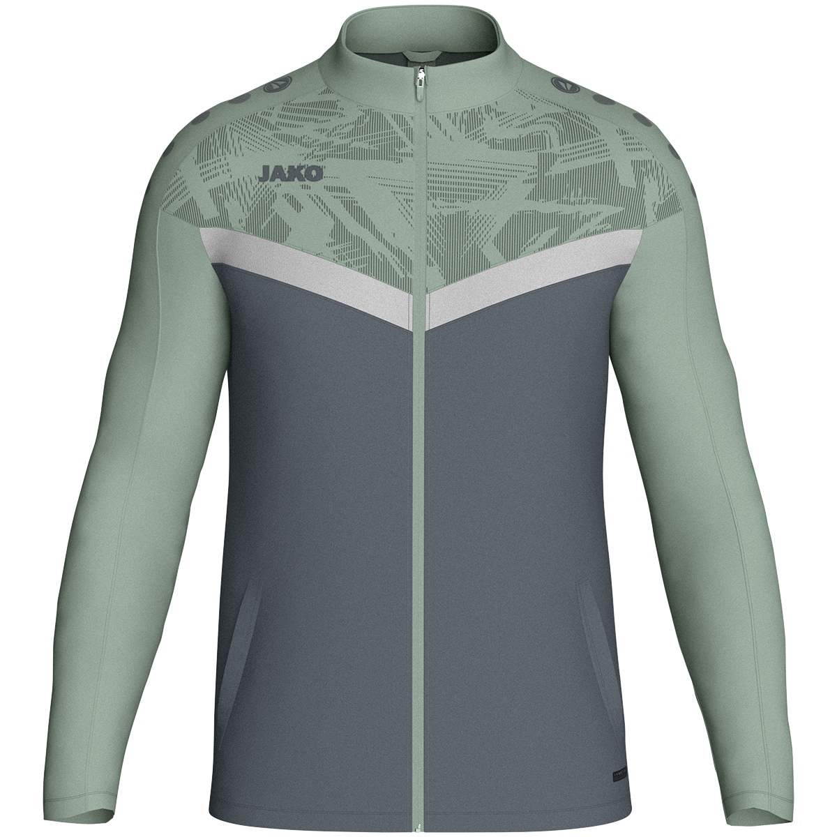 Олимпийка  JAKO Polyesterjacke Iconic 9324 зеленый/серый