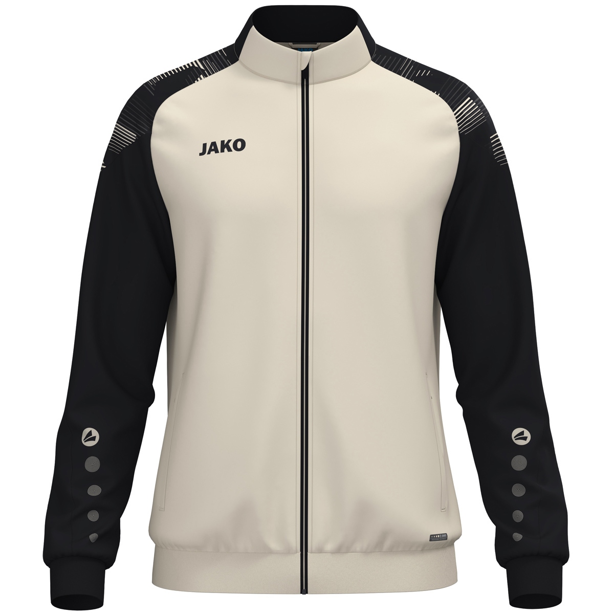 Олімпійка JAKO POLYESTERJACKE SONIC 9326  білий/чорний