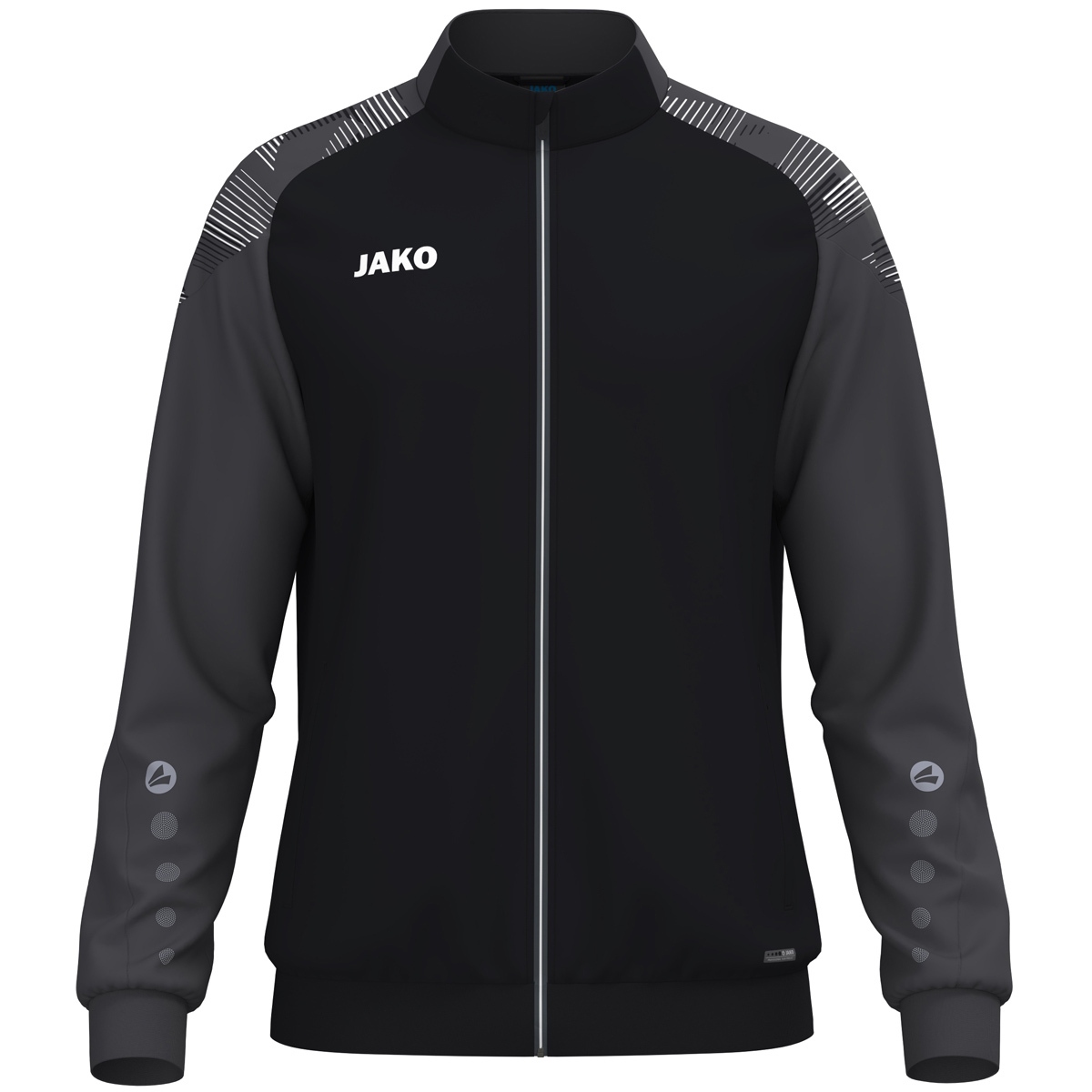 Олімпійка JAKO POLYESTERJACKE SONIC 9326  чорний/темно-сірий