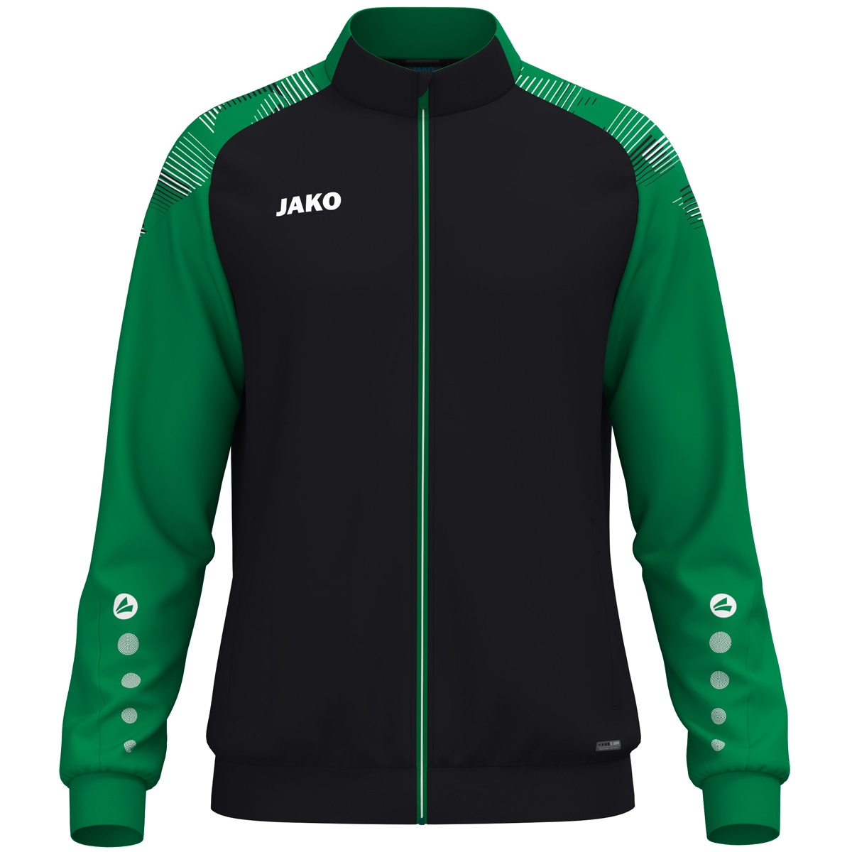 Олімпійка JAKO POLYESTERJACKE SONIC 9326  чорний/зелений