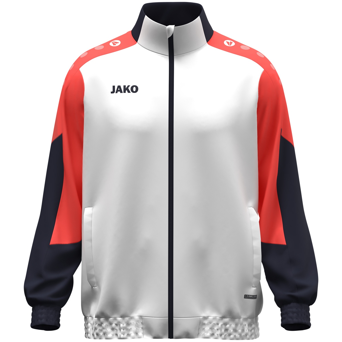 Олимпийка JAKO WEBJACKE DYNAMIC 9870  белый/коралловый