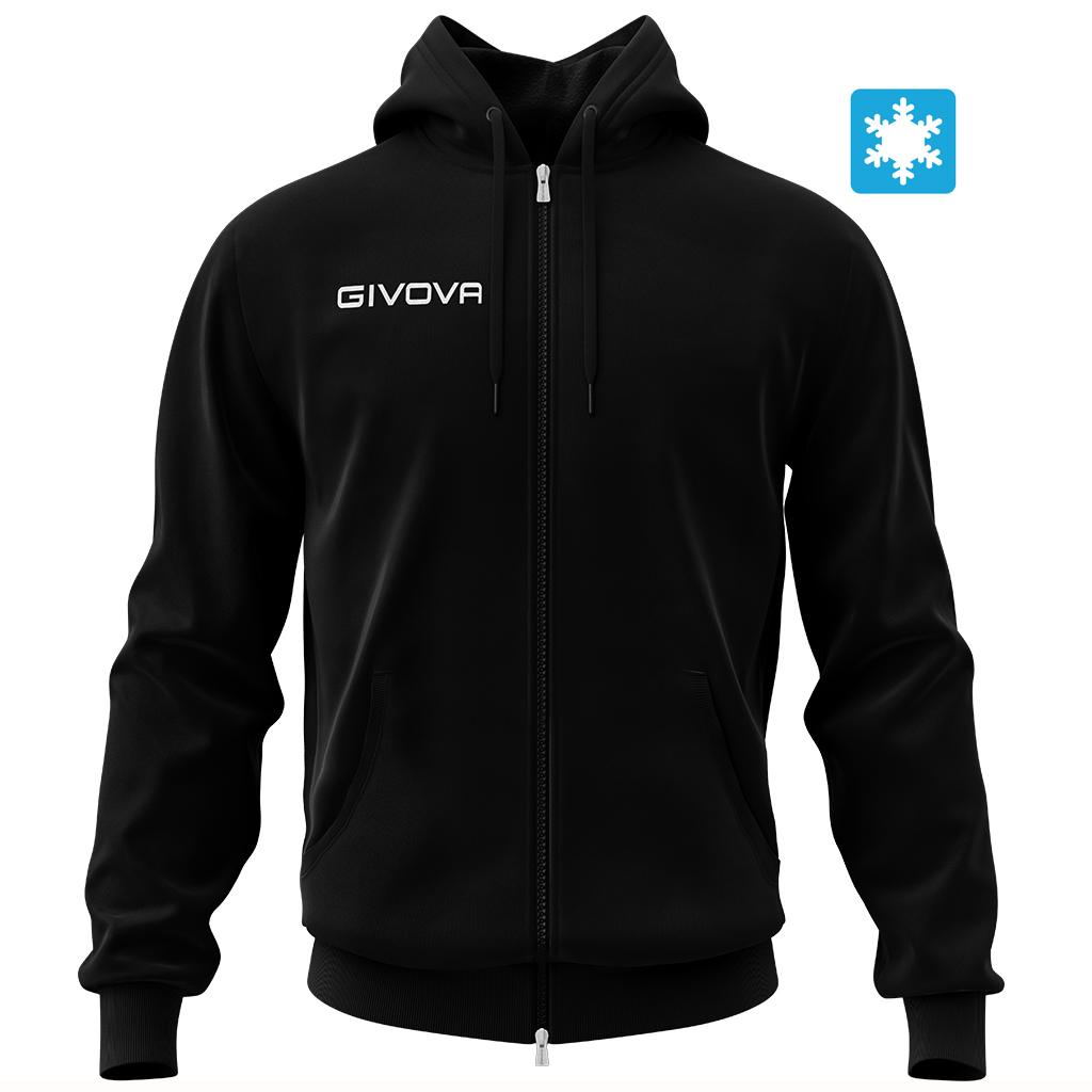 Олімпійка на блискавці Givova Felpa King Fullzip MA021 чорний