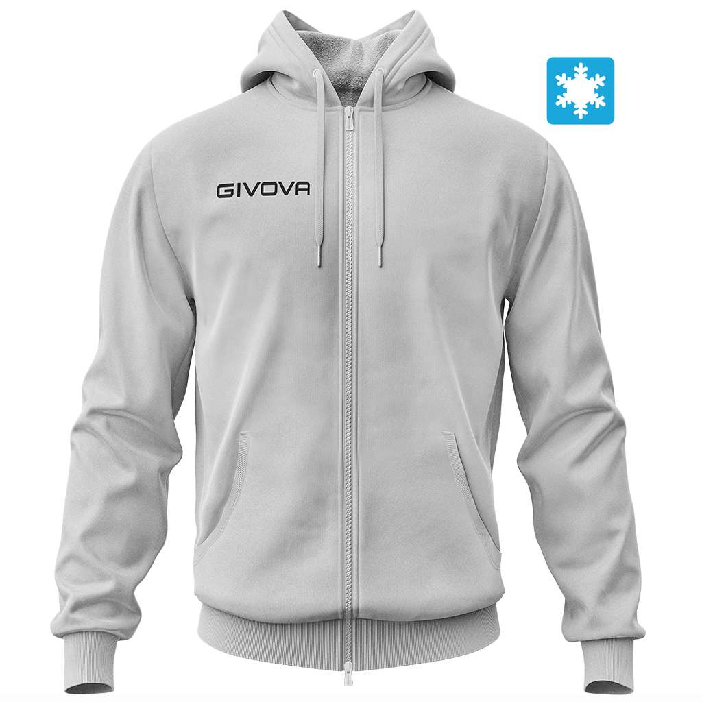 Олімпійка на блискавці Givova Felpa King Fullzip MA021 сірий