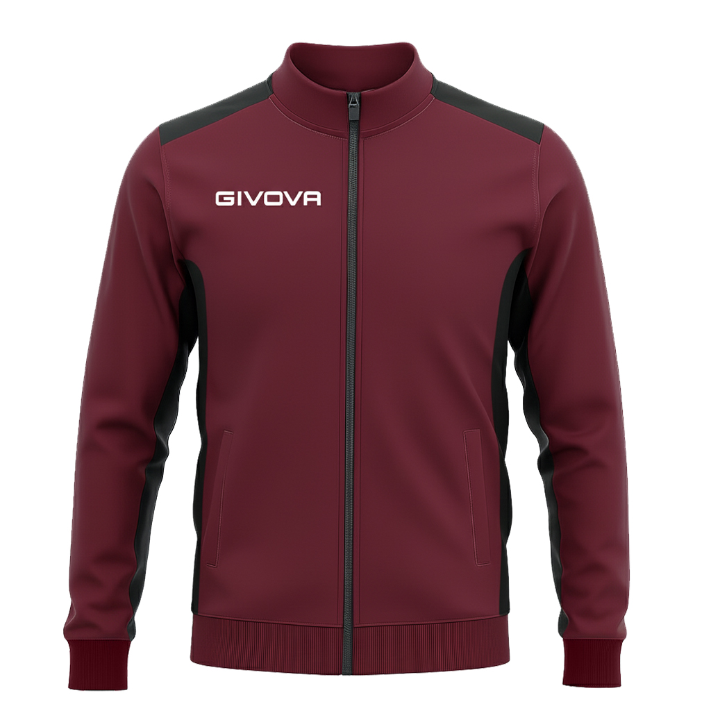 Олімпійка на блискавці Givova GIACCA REVOLUTION MA036 бордовий