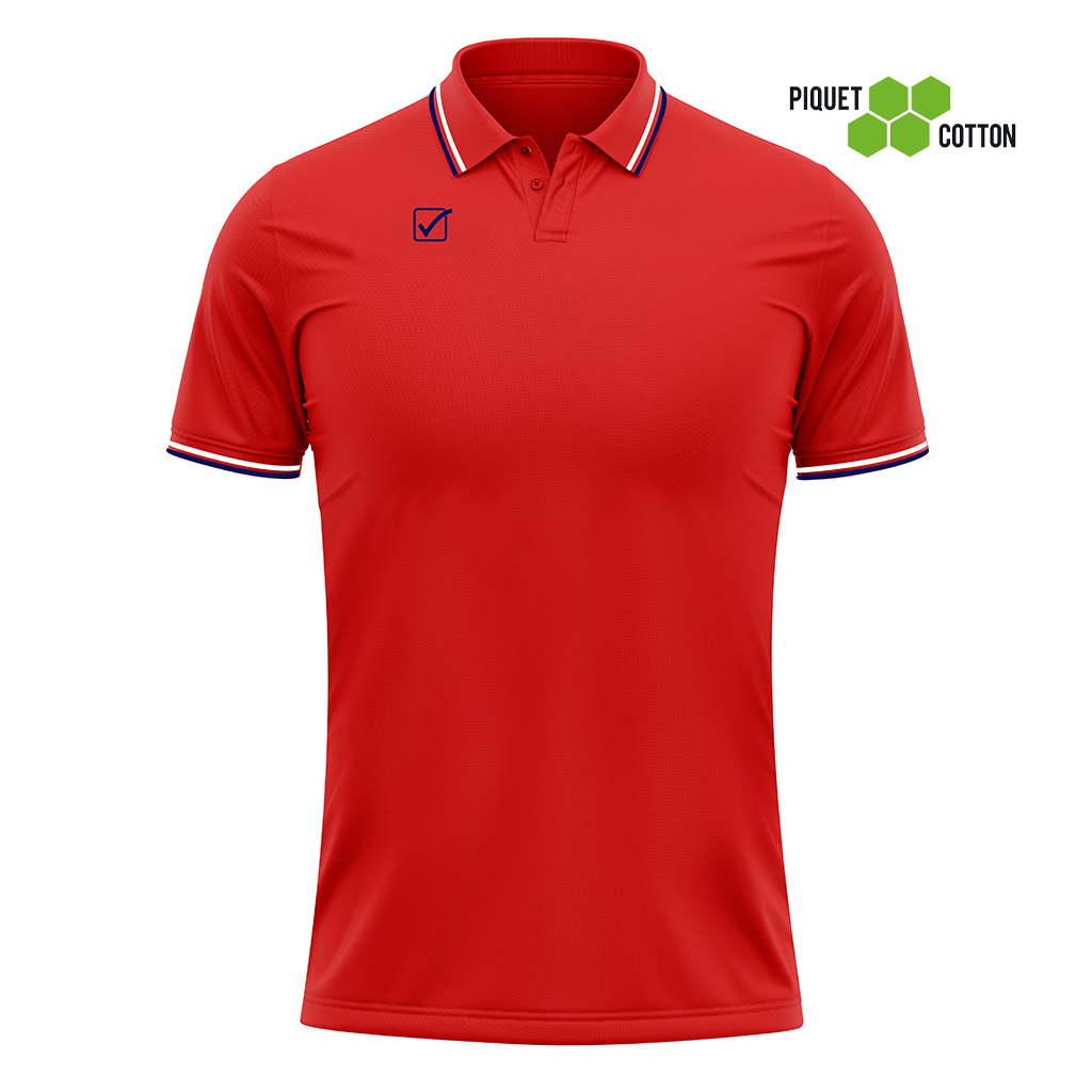 Поло Givova POLO COTONE PIQUET ACTION MA026 красный/темно-синий