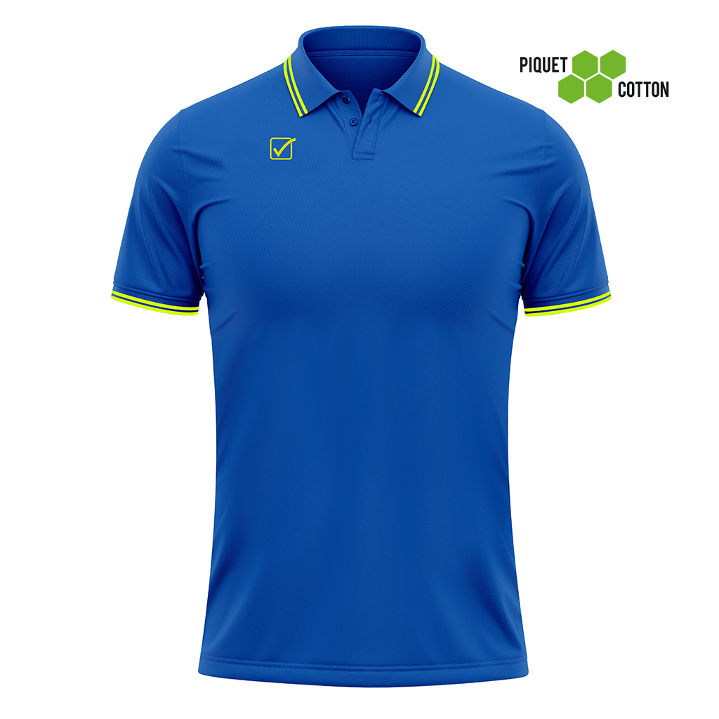 Поло Givova POLO COTONE PIQUET ACTION MA026 синий/желтый