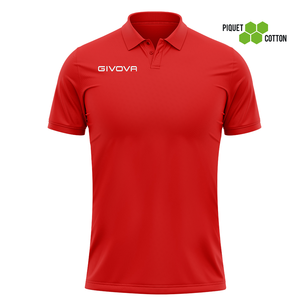 Поло Givova POLO COTONE PIQUET SUMMER MA005 красный